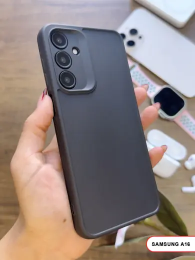 Samsung Galaxy A16 Uyumlu Kamera Korumalı Darbeye Dayanıklı Renk Atmayan Keep Silikon Kılıf Siyah