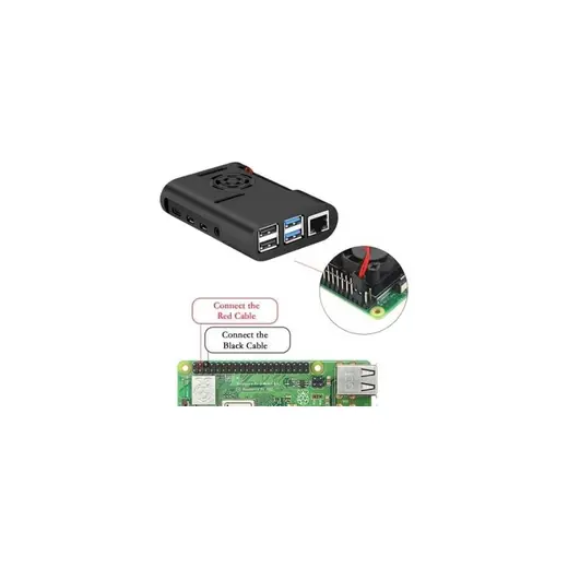 Prime Raspberry Pi 4 Fan -Siyah