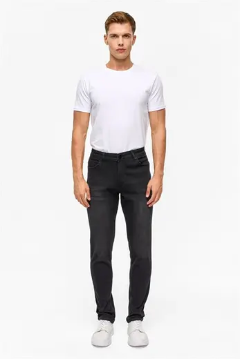 Siyah Slim Denim Pantolon
