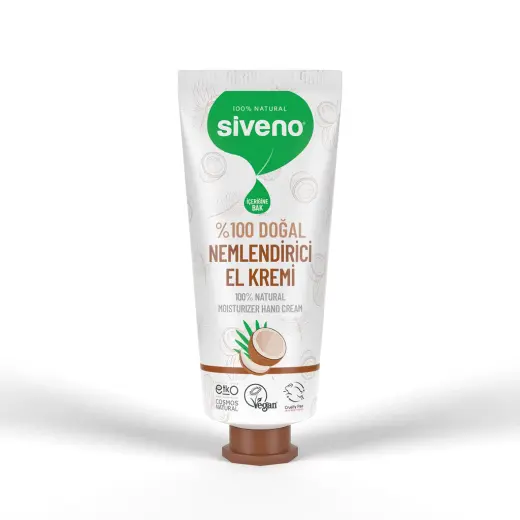 Siveno %100 Doğal Nemlendirici El Kremi Hindistan Cevizi 30 ml
