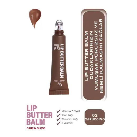 Golden Rose Lip Butter Balm Care & Gloss No:02 Cappuccino