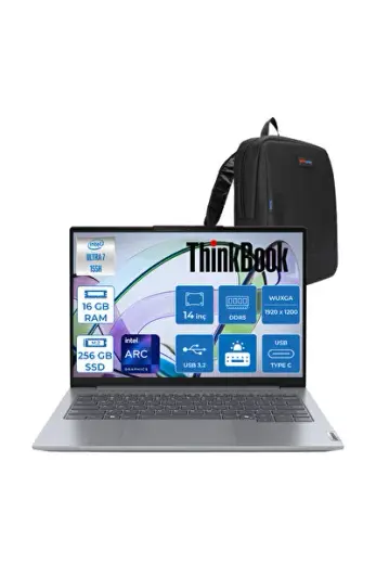 Thinkbook 14 G7 Iml Ultra 7 155H 16GB 256GB SSD 14" Wuxga 300NITS IPS Freedos 21MR0050TRF01
