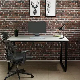 Ceramical 140 cm Çalışma Masası - Beyaz