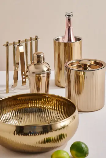 Glitter Şarap Soğutucu Gold