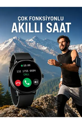 Preminyum Akıllı Saat Çok Fonksiyonlu Sesli Görüşme NFC Uyumlu Amoled Ekran