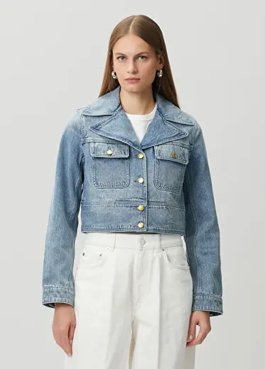 Mavi Crop Denim Ceket