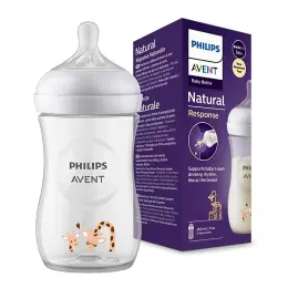 Doğal Tepkili Zürafa Desenli Biberon, PP, 260ml, 3-6 Ay, SCY903/66 13