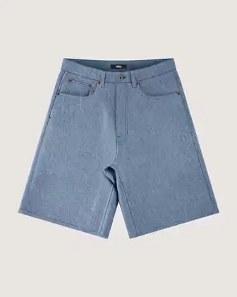 CHECK-5 BAGGY DENIM ŞORT Glacial Slate