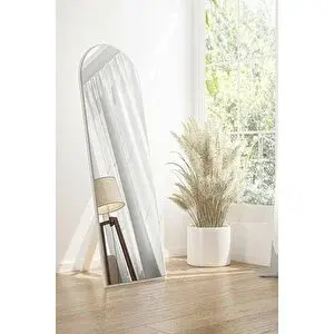 Nysamo 150 Cm Beyaz Ayaklı Kubbe Duvar Salon Antre Hol Koridor Mutfak Banyo Ofis Aynası