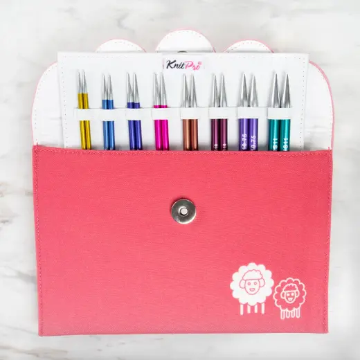 Knitpro Zing Değiştirilebilir Misinalı Deluxe Şiş Seti - 47424