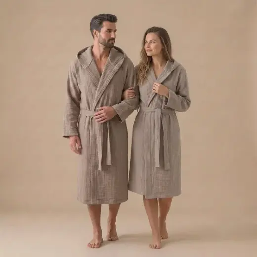 Armın Bambu Unısex Bornoz Kum Taşı