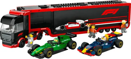 60445 LEGO® City RB20 ve AMR24 F1® Arabalı F1® Kamyonu
