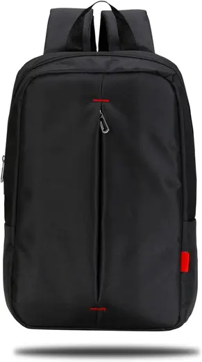 CLASSONE PR-R140 Roma Serisi Su Geçirmez Kumaş 13-14" Notebook Laptop Sırt Çantası, Siyah