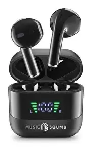 Cellularline Music Sound Spark Led Ekranlı TWS Siyah Kulaklık