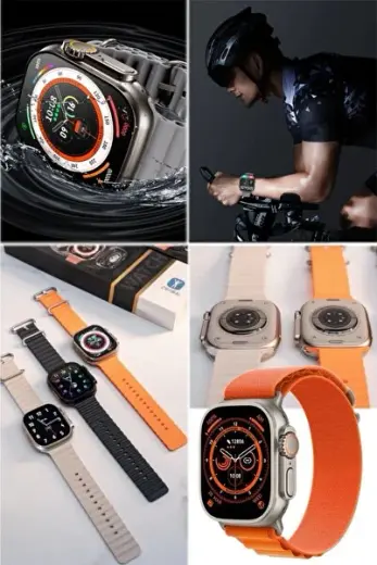 Bluetooth Çağrıları Kablosuz Şarj Fitness Akıllı Saat Ultra Serisi 8 Nfc Smartwatch Erkekler Kadın
