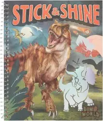 Top Model Dino Boyanabilir Stickerlı Tasarım Defter