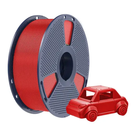 Sunlu Kırmızı PETG Filament 1kg 1.75mm Kalite ve Düşük Büzülme Oranı ile 3D Yazıcı Uyumlu