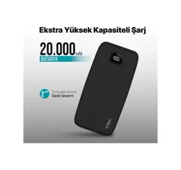 Ttec 2BB211 ChargeUp LCD 20.000 mAh Taşınabilir Hızlı Şarj Aleti/Powerbank 3