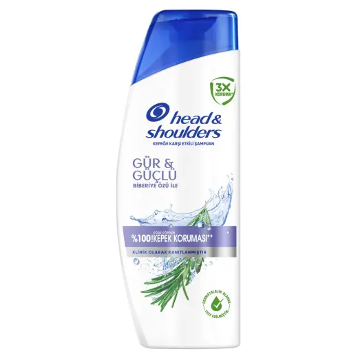 Head & Shoulders Biberiye Özlü Gür ve Güçlü Saçlar Kepeğe Karşı Etkili Şampuan 330 ml