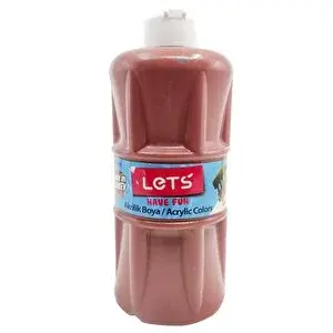 Lets Akrilik Boya 500 Ml Kahverengi
