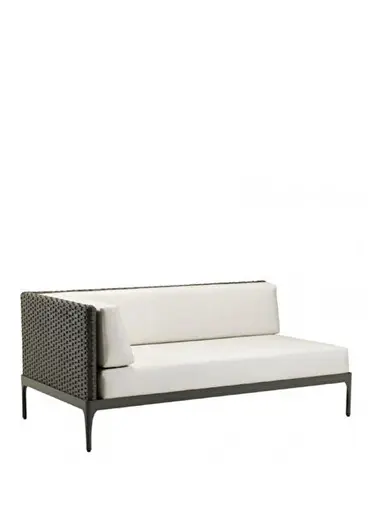Infinity Warm Grey Alüminyum Sağ Modül Bahçe Koltuğu