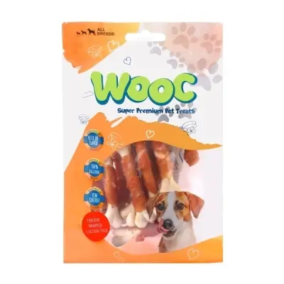 Wooc Tavuk Sargılı Kalsiyum Kemikli Köpek Ödül Maması 80gr