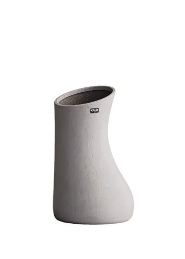 Lucina Beyaz Beton Saksı