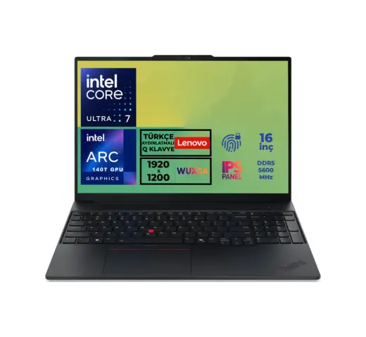 Lenovo Thinkpad E16 G3 21SR006RTX 023 Ultra 7 255H 32 GB 1 TB SSD 16" W11P Dizüstü Bilgisayar