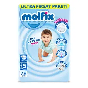 Bebek Bezi 5 Beden Junior Ultra Fırsat Paketi 11- 18 kg 78