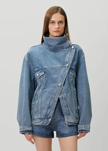 Scott Mavi Denim Ceket