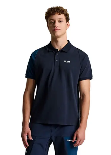 Slam Od Drirelease Mavi Polo Yaka Kısa Kollu Erkek T-shirt