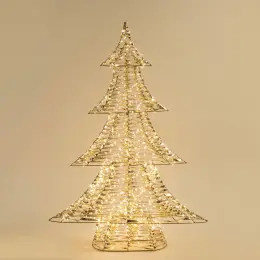 Ulu Led Işıklı Ağaç Dekor 150 cm Altın 7