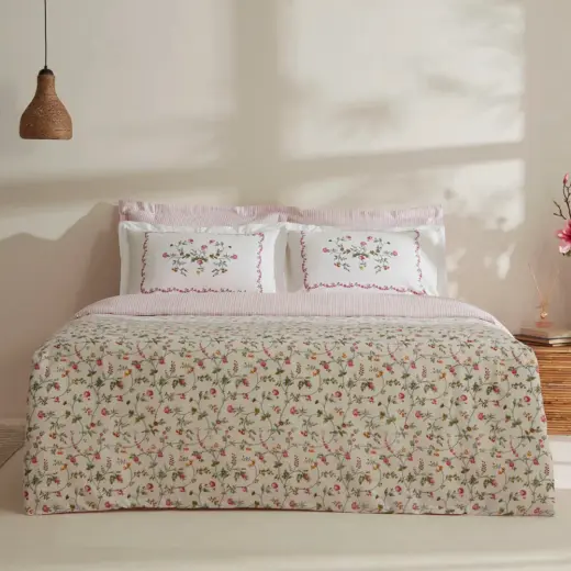 Karaca Home Brain Krep Çift Kişilik Nevresim Takımı Multicolur