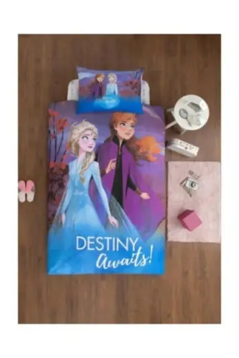 Frozen Nature Tek Kişilik Disney Lisanslı Çocuk Nevresim Takımı Pembe