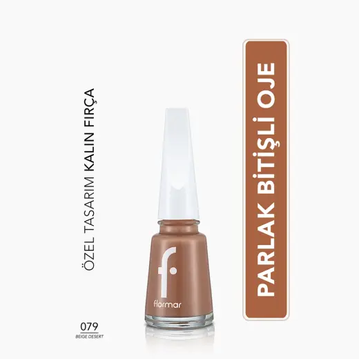 Flormar Nail Enamel Yoğun Pigmentli Oje 079 Beige Desert