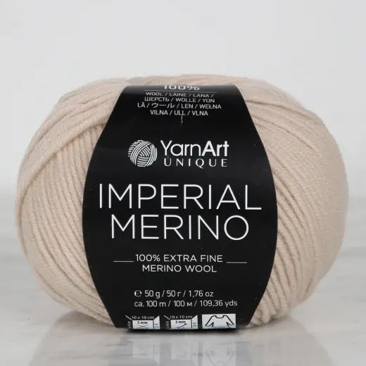 YarnArt IMPERIAL MERINO Açık Bej El Örgü İpi - 3305