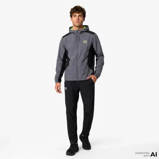 Under Armour Rival Wvn Windbreaker Erkek Siyah Eşofman Altı