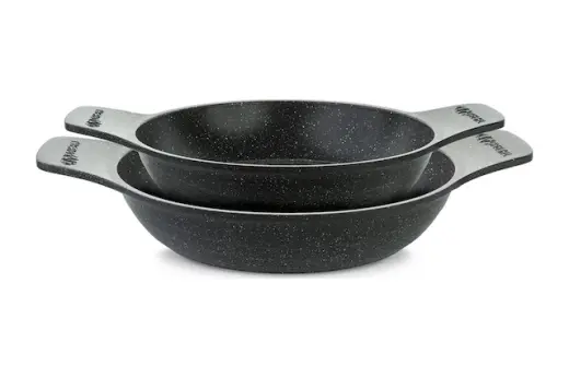 Thermoad Saplı Kapaksız Döküm Sahan Set 2'li 20 - 22 CM Gri