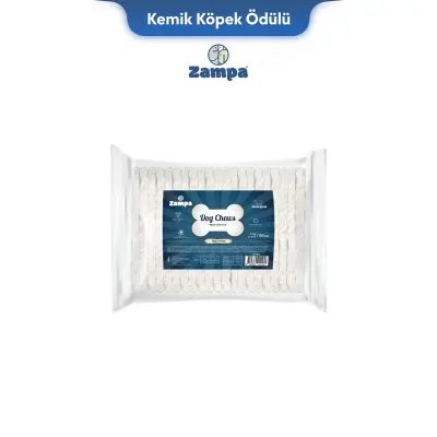 Zampa Beyaz Burgu Kemik Çubuk Köpek Ödülü 5gr (100'lü)