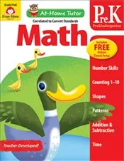 At-Home Tutor : Math - Grade PreK Activity Book
