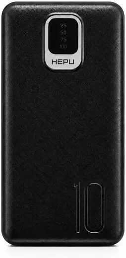 HEPU HP-TP01S Titan Series 10.000 mAh Dahili Entegre Kablolu Hızlı Şarj Powerbank – Quick Charge 3.0 Dijital LED Göstergeli Taşınabilir Şarj Cihazı (Siyah)