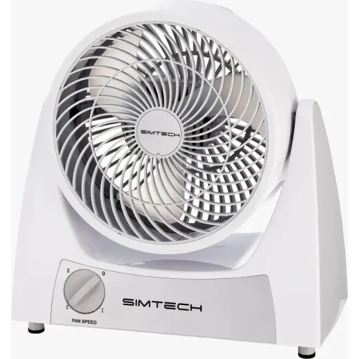 Simtech Sımtech KM-1724 Beyaz Masaüstü Vantilatör 40 W Güçle Düşük Sesli Çalışma Özelliğiyle