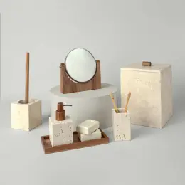Linens Marble 8,3x8,3x15,2 cm Sıvı Sabunluk 2
