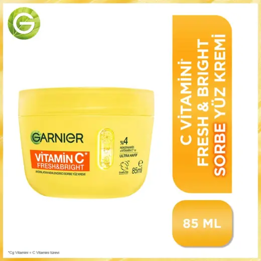 Garnier C Vitamini Fresh & Bright Aydınlatıcı Sorbe Yüz Kremi 85 ml