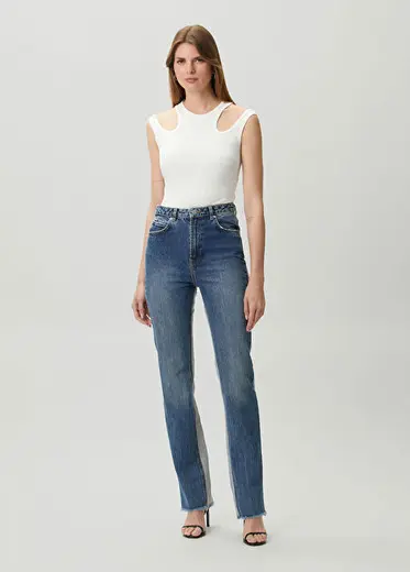 Nova Lacivert Jean Pantolon