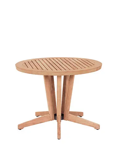 Milan Teak Yuvarlak Yan Sehpa