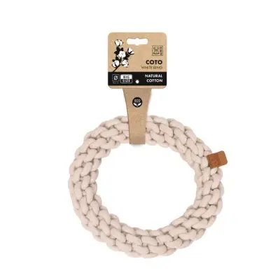 M-Pets Örgü Halka Köpek Oyuncağı 25cm (Beyaz)