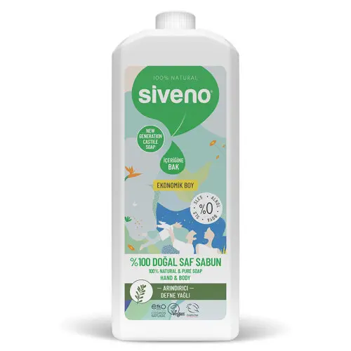 Siveno Defne Yağlı Doğal Sıvı Sabun 1L