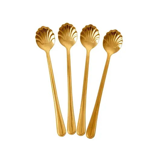 Rice Paslanmaz Çelik - Gold Latte Kaşığı