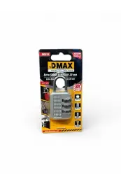Ekstra Güçlü 30 mm Asma Kilit Dmx4195 Gümüş renk 3 ŞİFRE 1